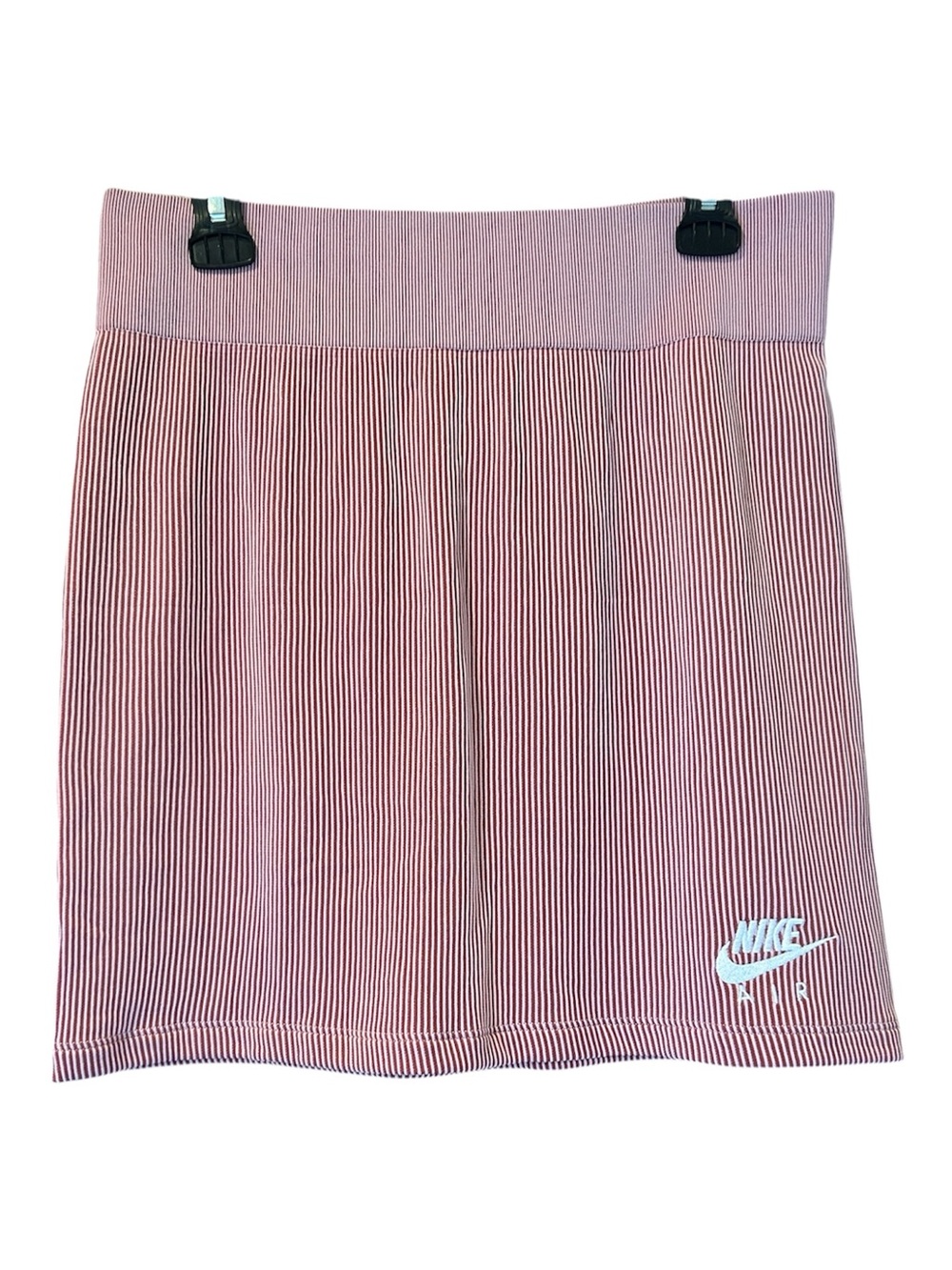 NWT Nike Air Sportswear Ribbed Tight Fit Skirt Pink Glaze White XL CZ9343-630